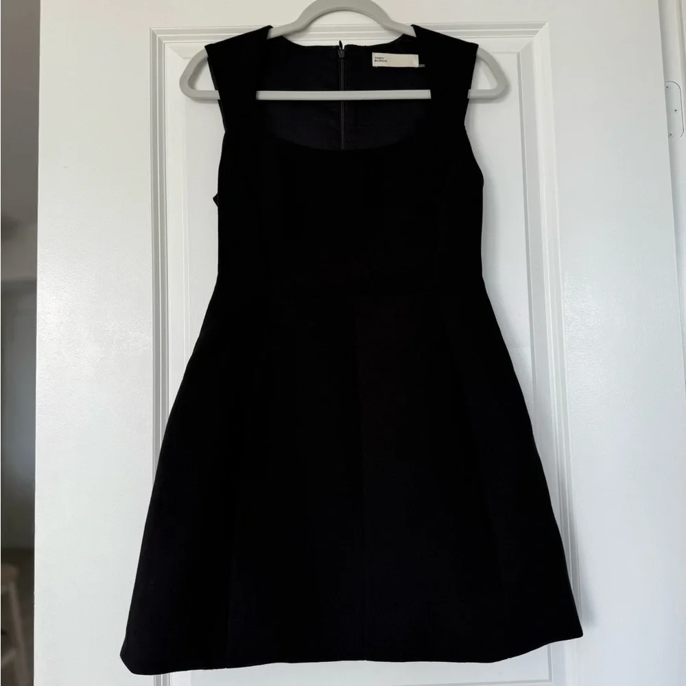 TORY BURCH Double-Faced Wool Mini Dress 6